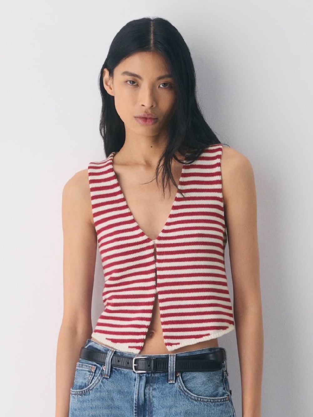 Aritzia Cotton Charm™ Basque Sweater Vest - Medium